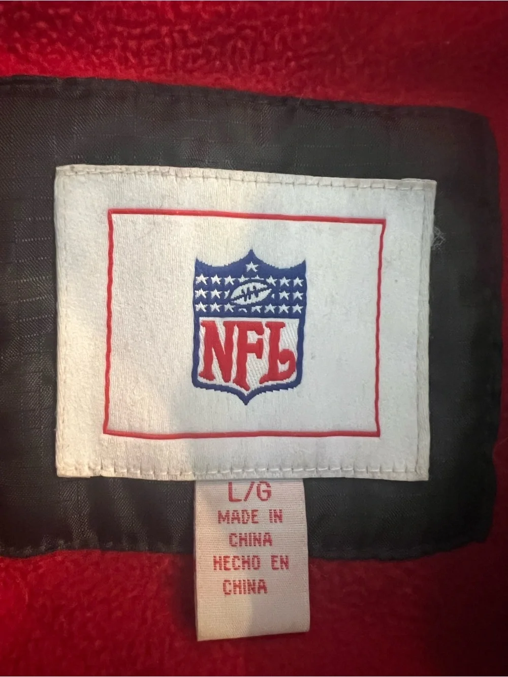 Atlanta Falcons NFL Black Vintage Hooded Full Zip Lined Jacket Pockets Large